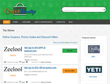 Tablet Screenshot of couponnonstop.com